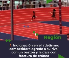 美国高中生遭对手用接力棒打头部!家长和学校已代表该学生道歉